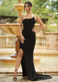 Cameron One Shoulder Gown Black Bodycon Dress