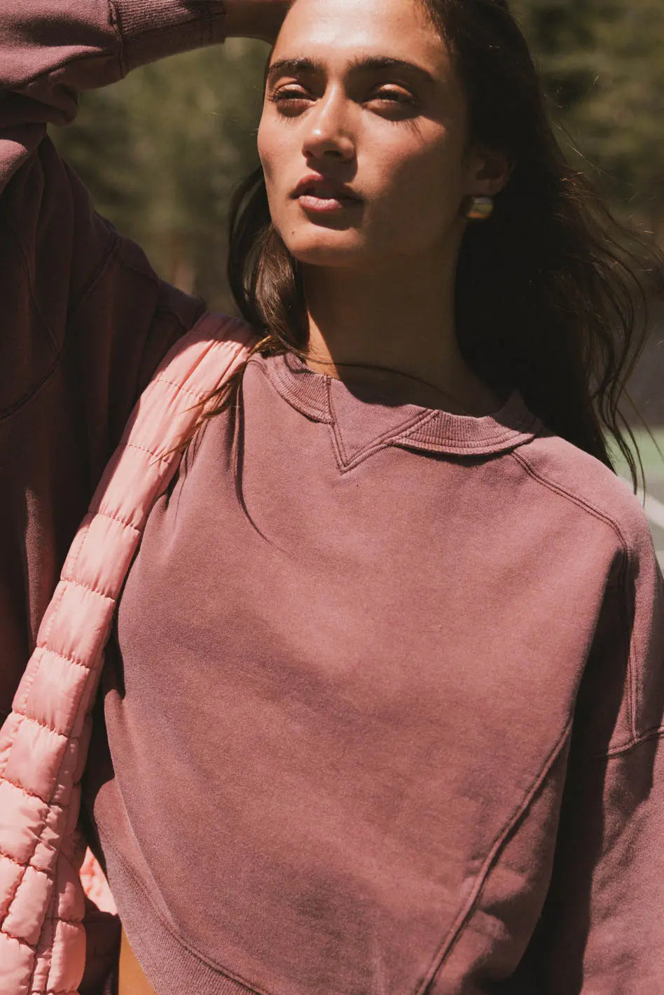 Aarti Sweatshirt in Burgundy FINAL SALE