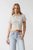 Kreyton Polka Dot Blouse in Cream FINAL SALE