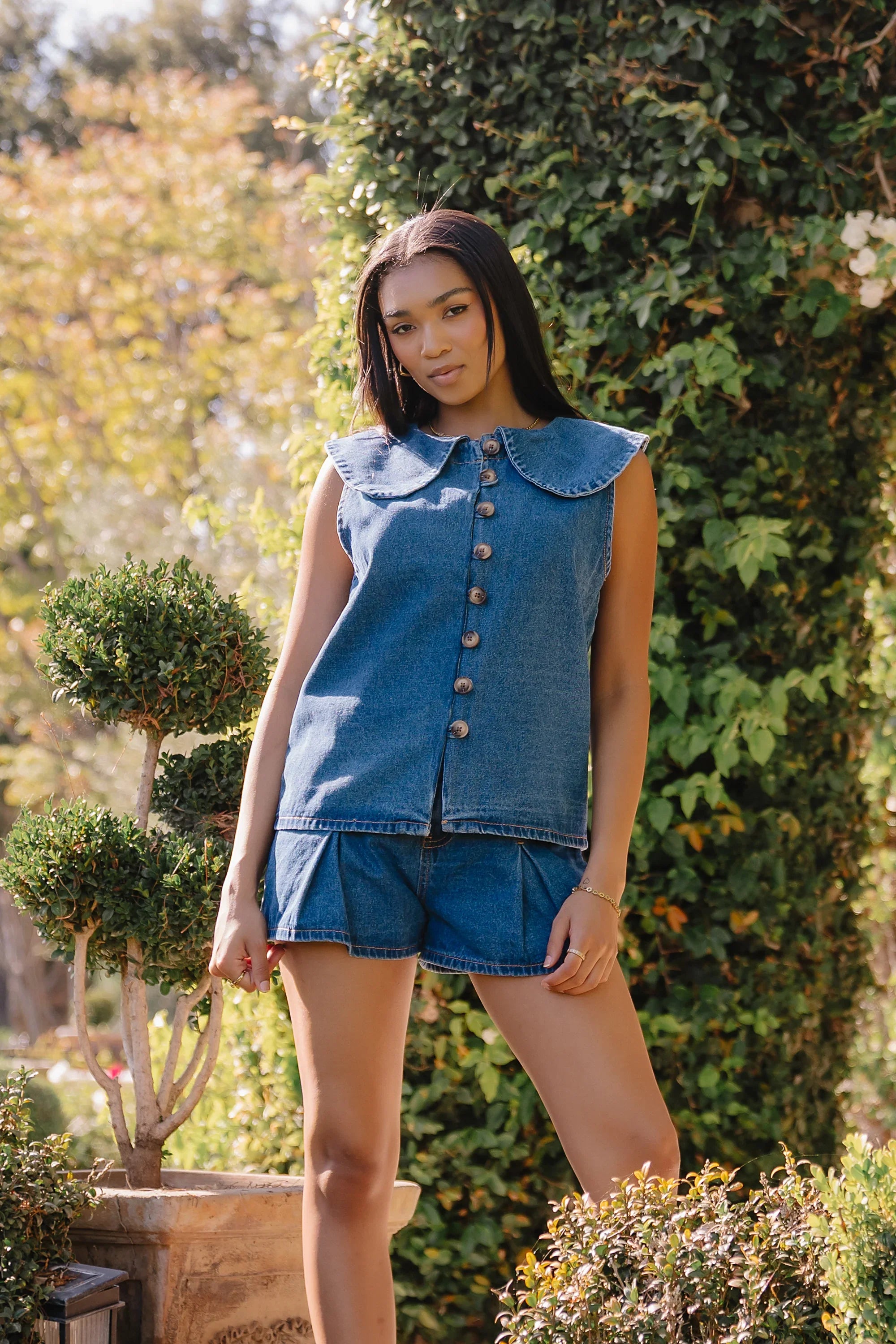 Paula Pleated Shorts