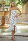 Michaela Dress Embroidered Eyelet Lace Floral Midi Dress