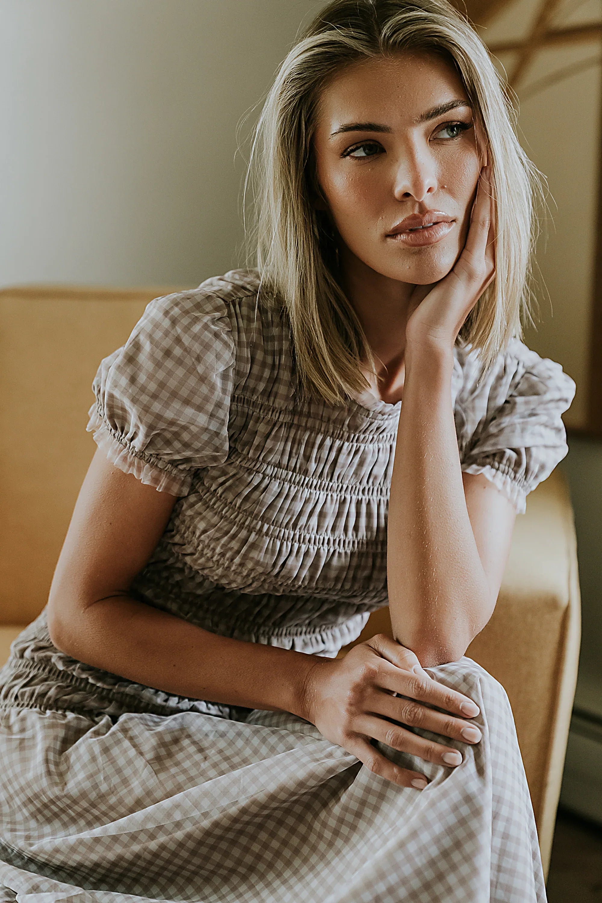 Daisy Gingham Maxi Dress FINAL SALE