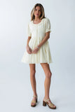 Jennie Mini Dress in Cream