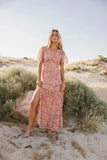 Manoella Floral Maxi Dress in Red FINAL SALE
