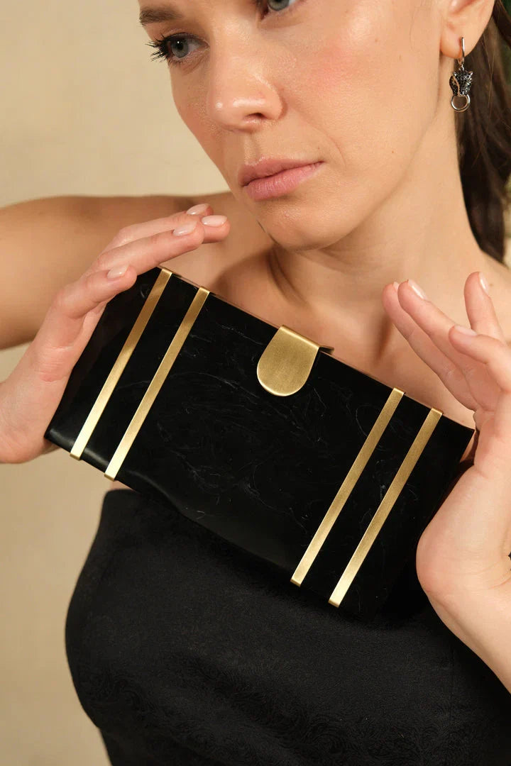 Opulent Clutch Onyx
