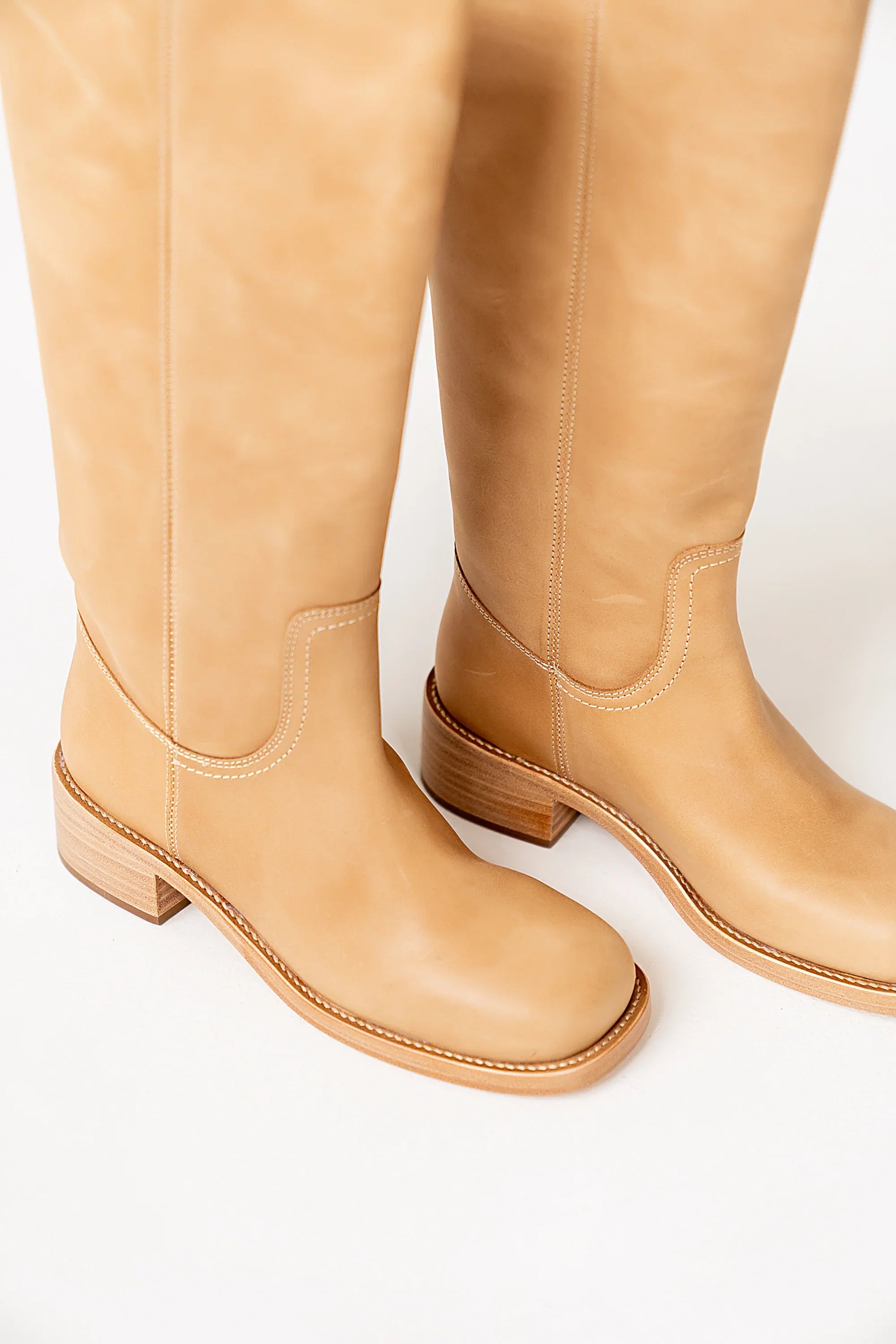 Steve Madden Riggs Tall Boots in Tan