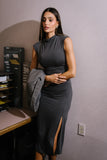Brandi Maxi Dress in Charcoal