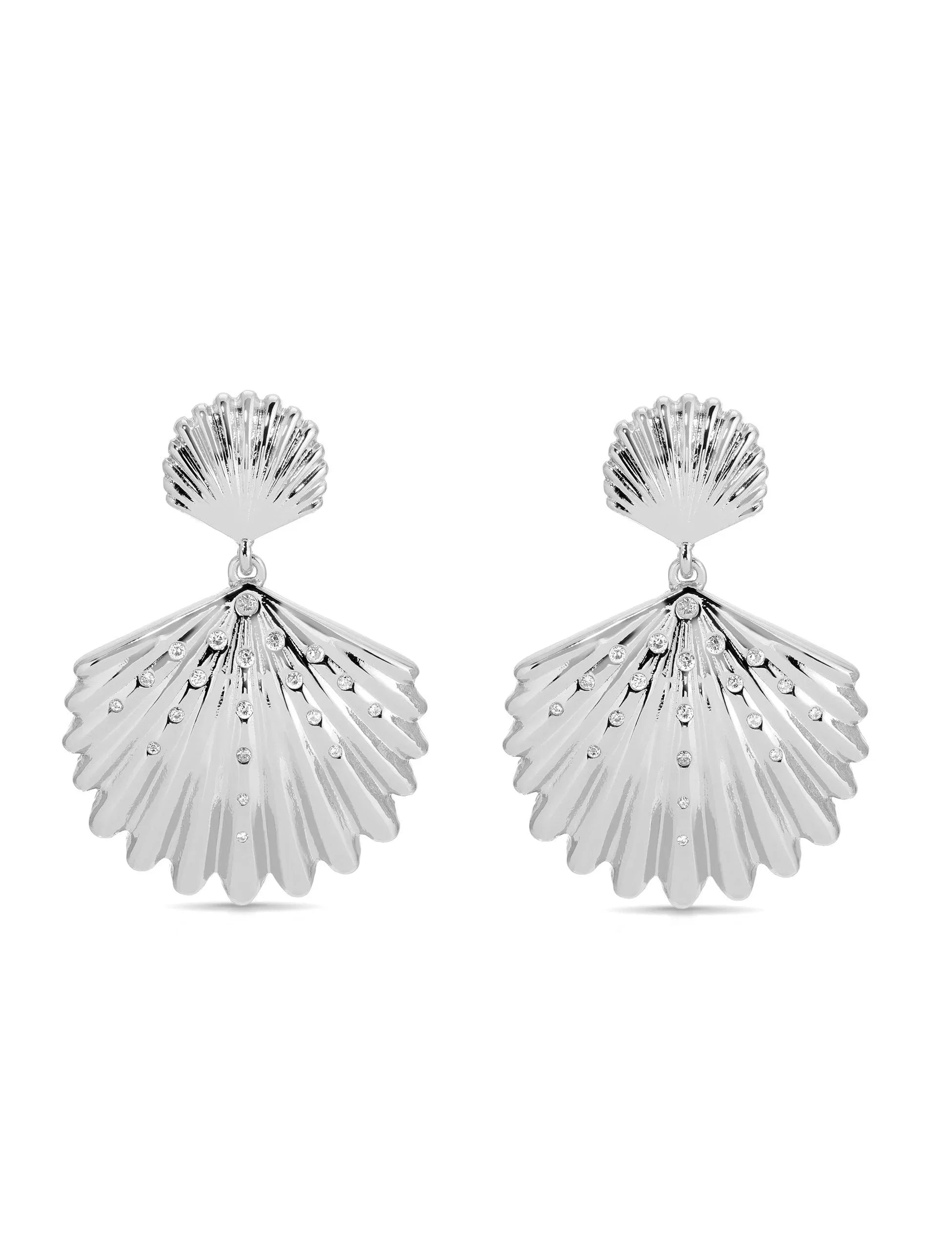 Sun drenched Shell Earrings