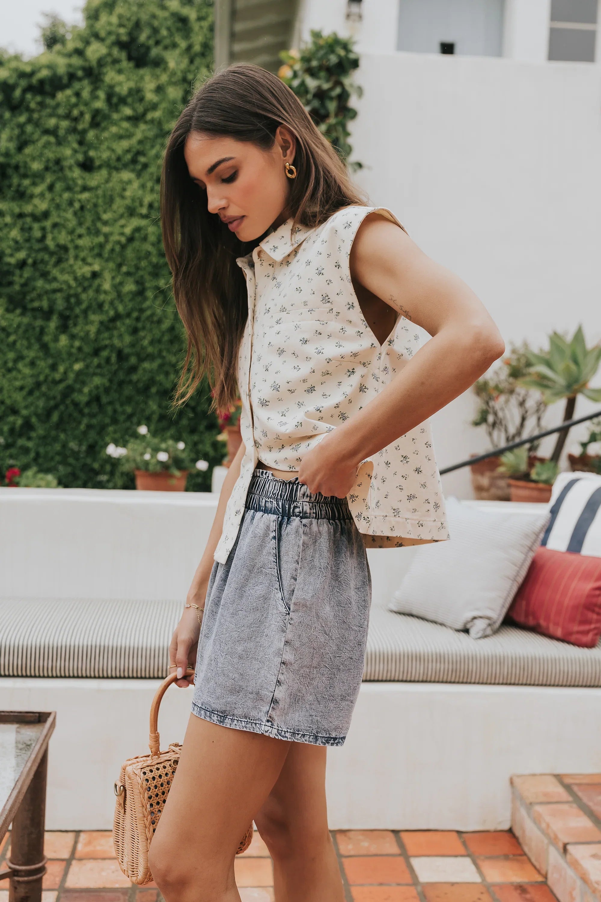 Wren Elastic Waistband Shorts