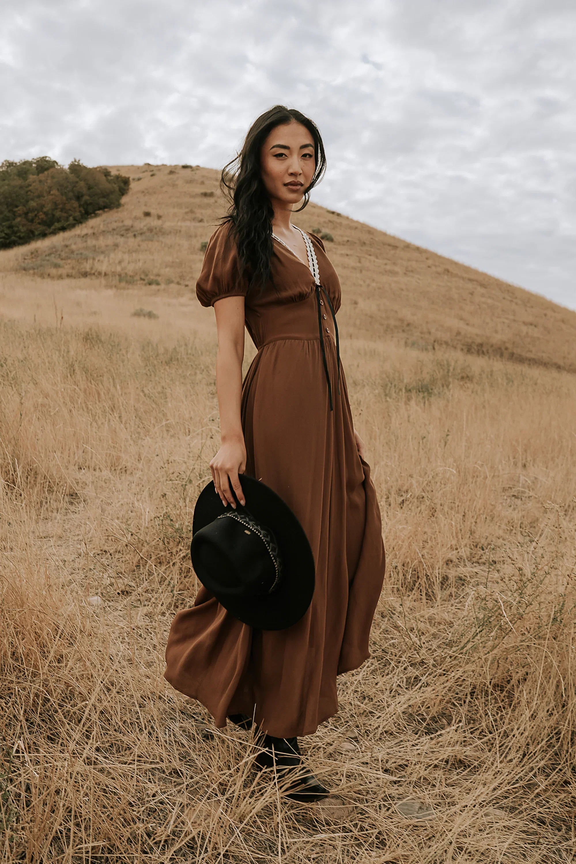 Kaydence Maxi Dress in Brown FINAL SALE