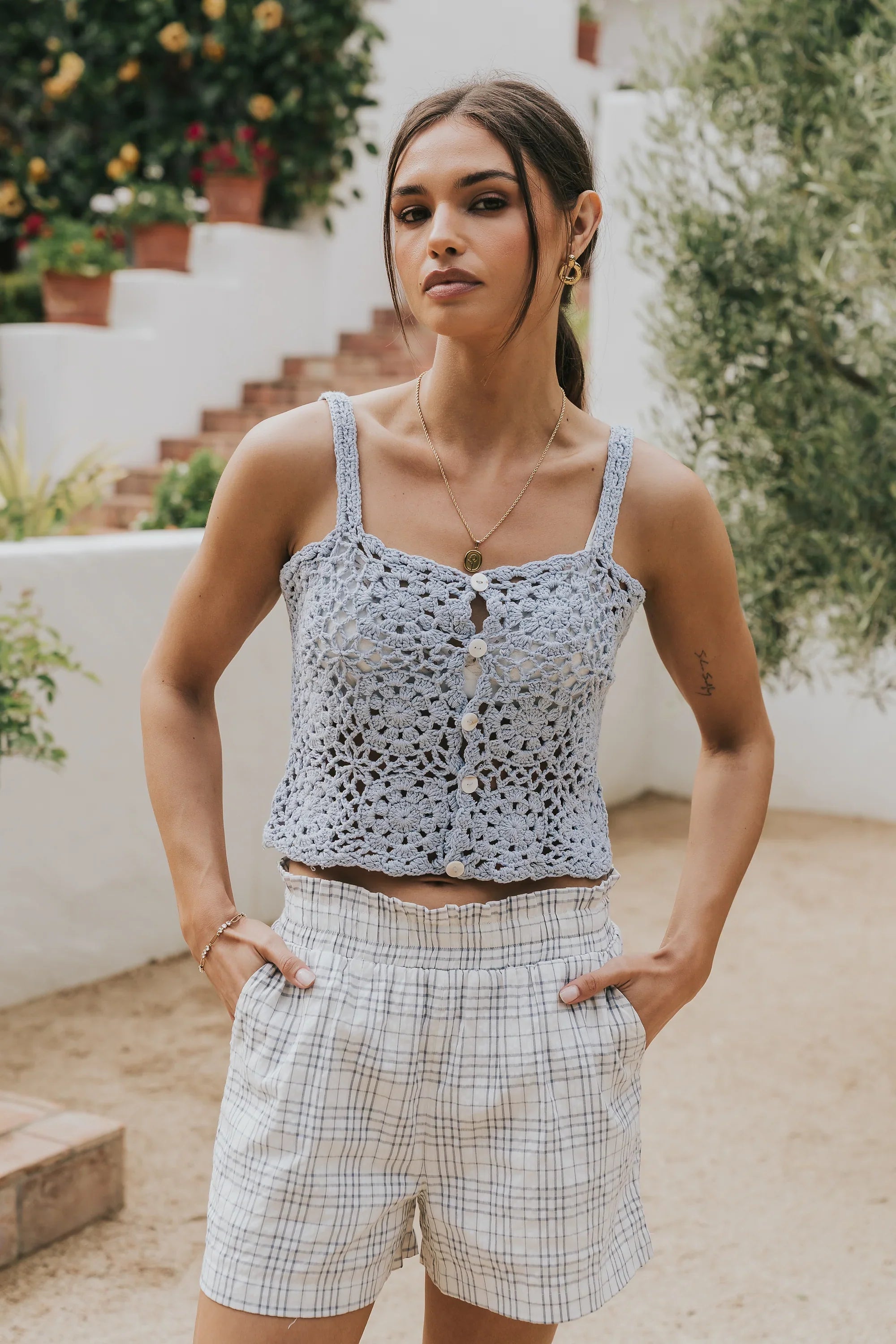 Viola Plaid Shorts