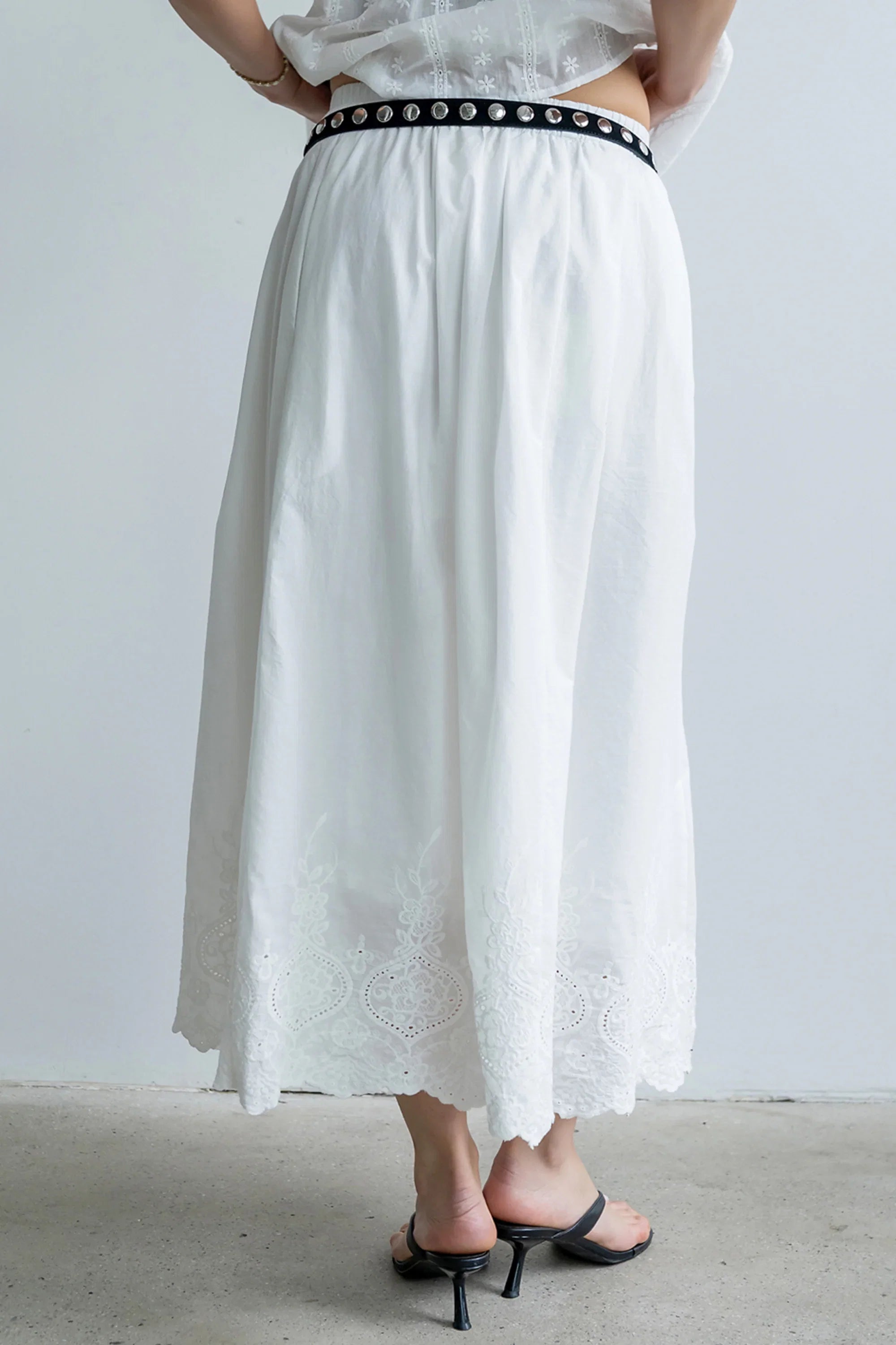 Chloe Embroidered Maxi Skirt