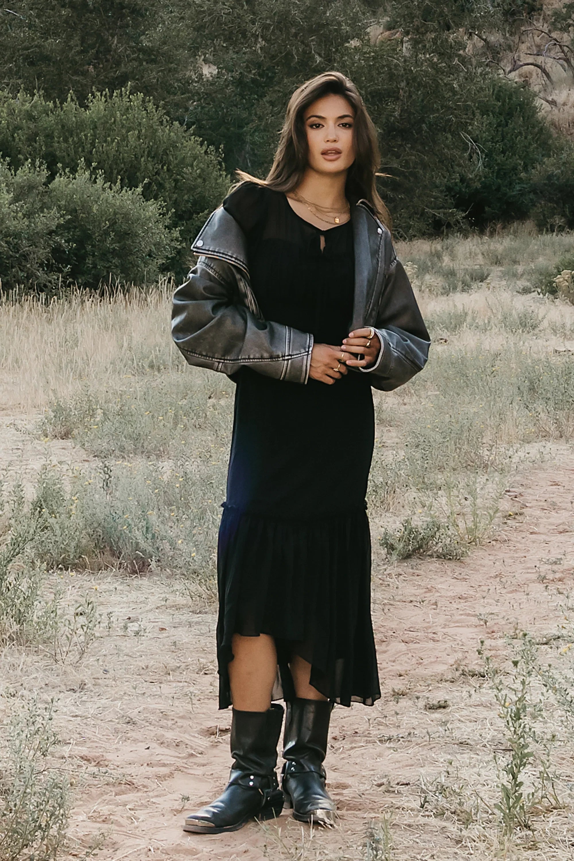 Dallas Sheer Midi Dress FINAL SALE
