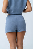 Paige Knit Shorts in Blue