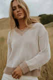 Glinda Knit Sweater in Brown FINAL SALE