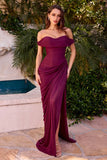 NEVADA GOWN DRAPED EVENING DRESS