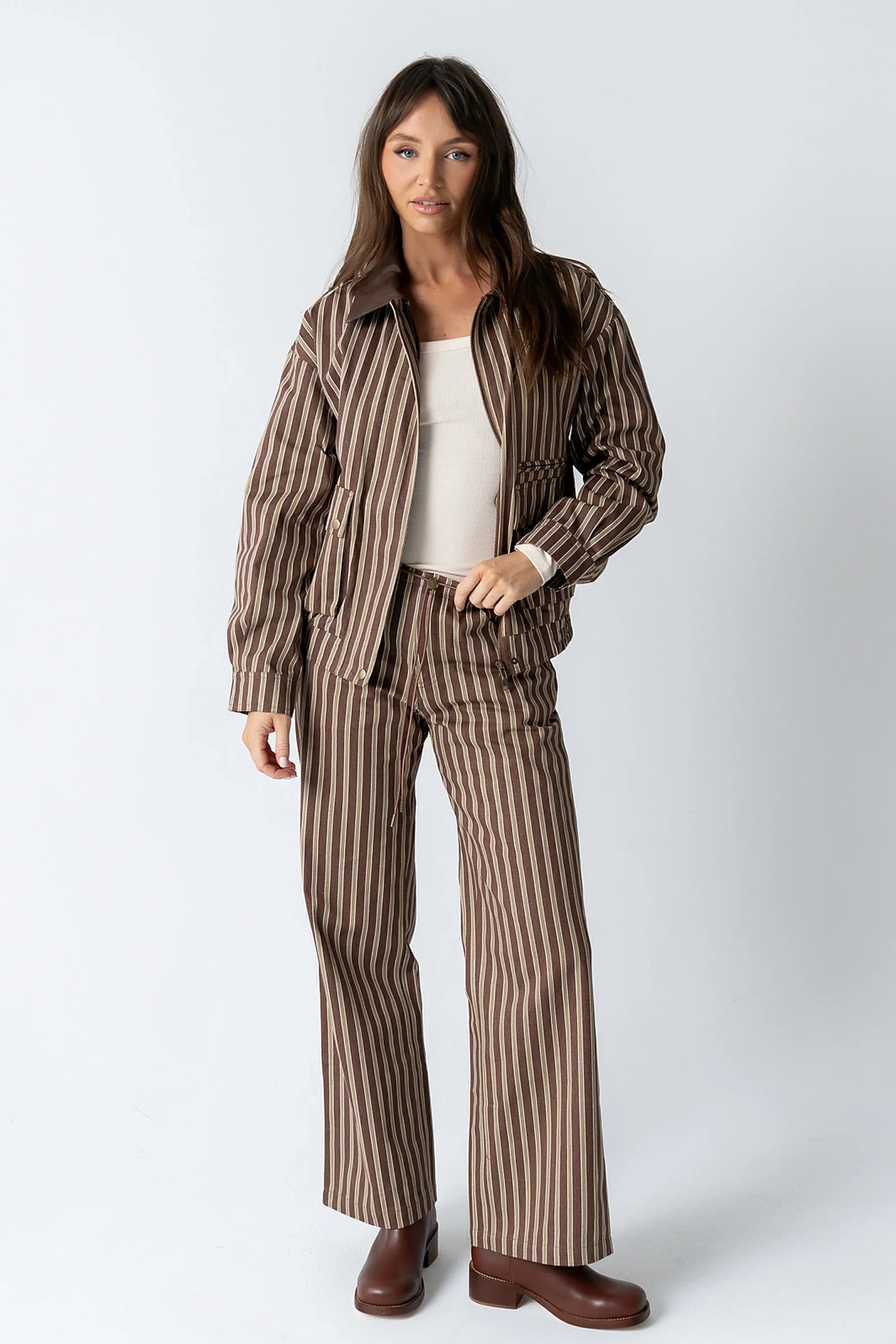 Carla Striped Wide Leg Pants FINAL SALE