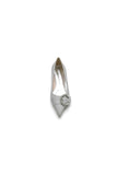 Crystal Buckle Sequin Pointed Toe Flats