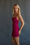 Tala Mesh Pearl Bodycon Mini Dress