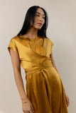 Rosalind Midi Dress in Mustard FINAL SALE