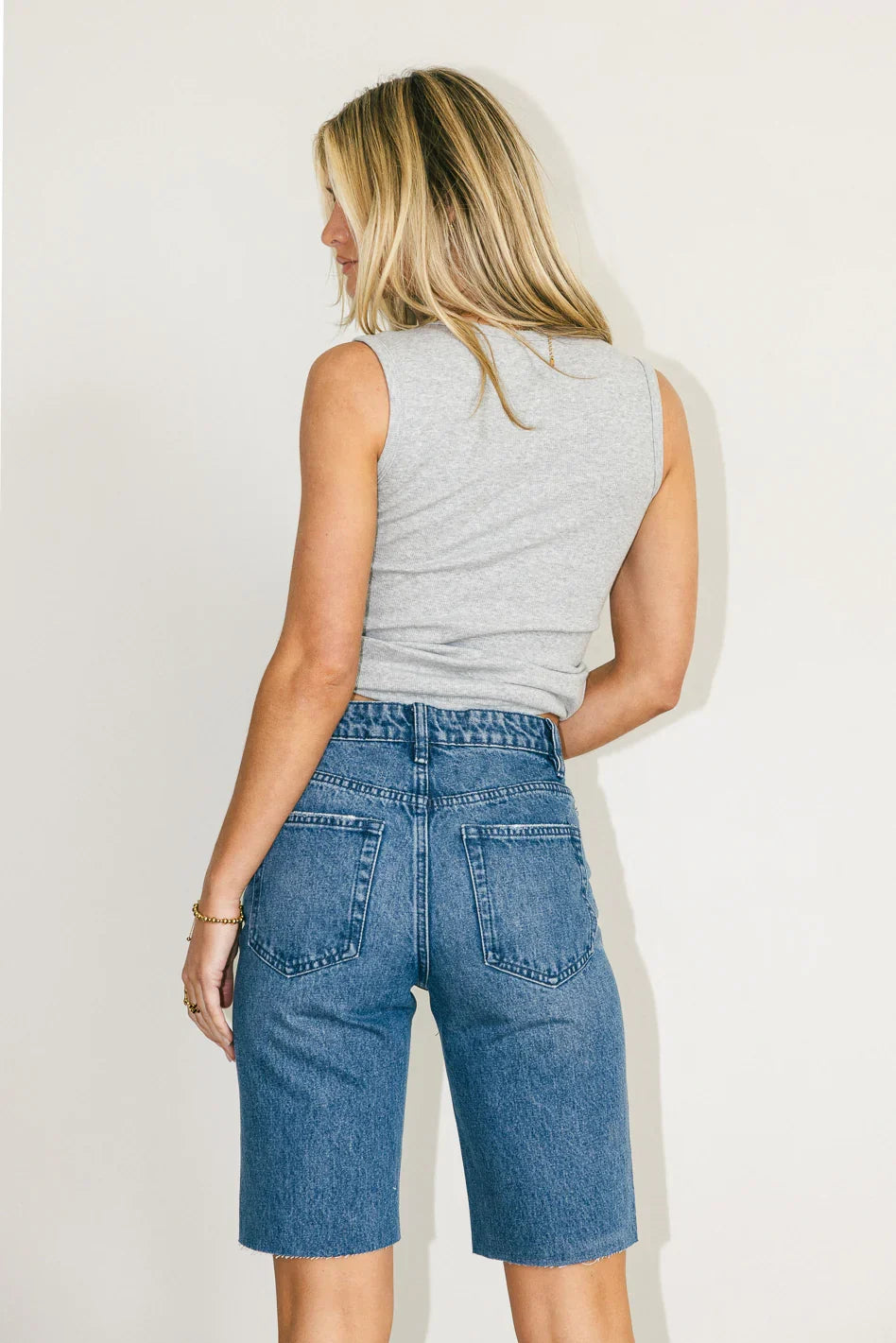 Marlene Denim Shorts in Medium Wash FINAL SALE