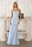 Sheila Strapless Maxi Dress With Scarf