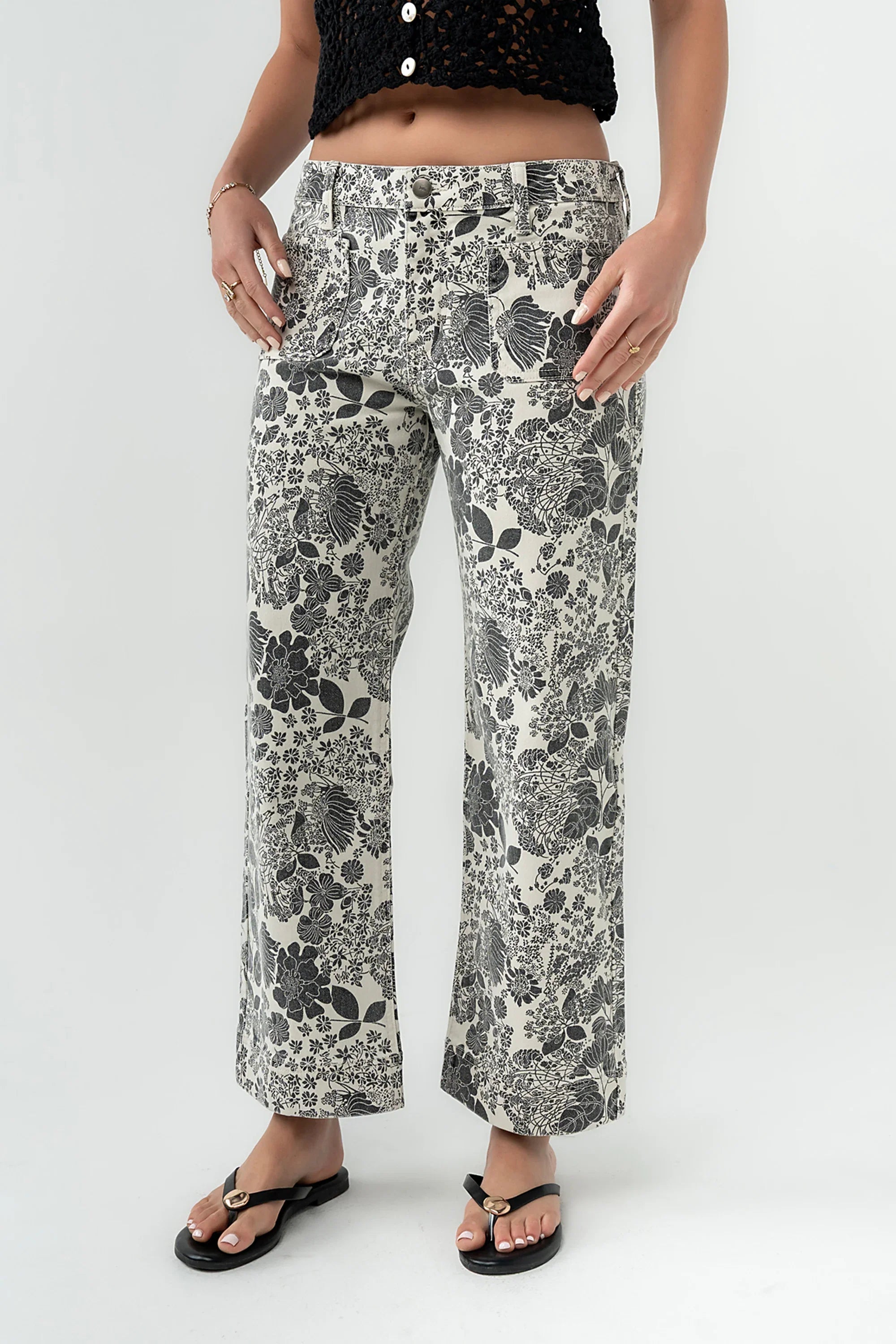 Ronda Slim Wide Leg Jeans
