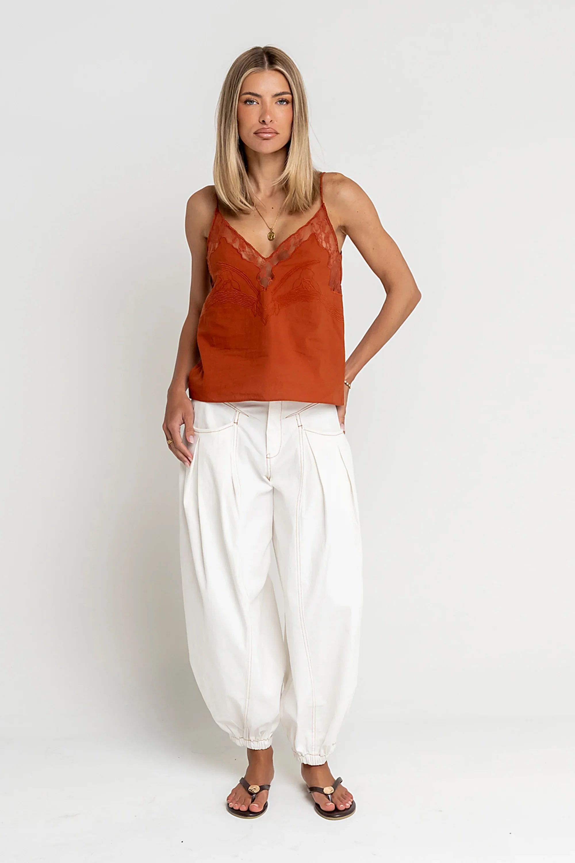 Correy Pants in Off White