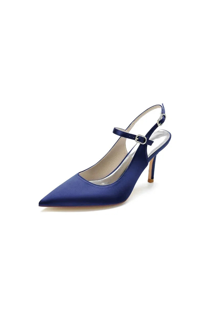 Simple Slingback Pointed Toe High Heels
