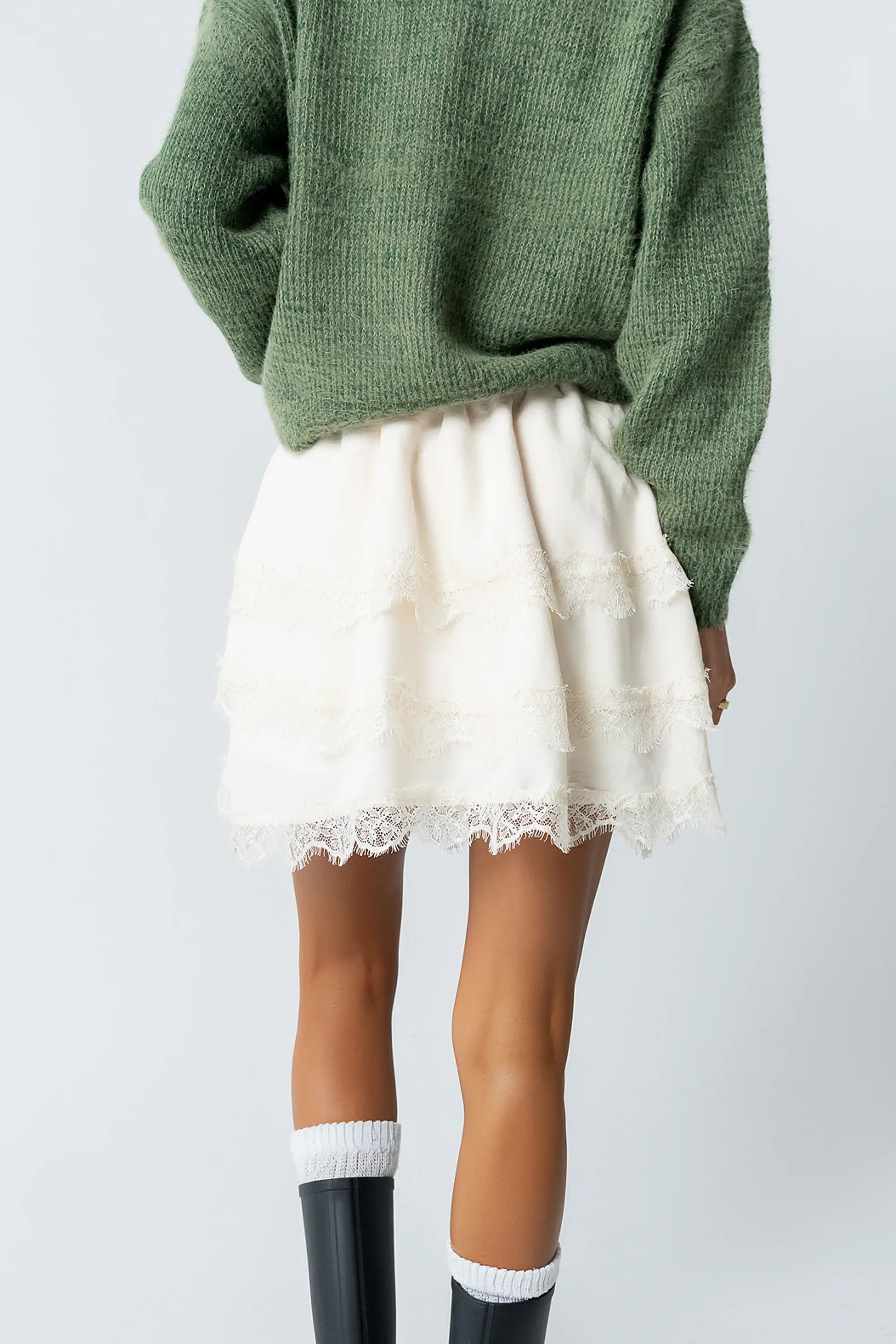 Marsha Lace Mini Skirt FINAL SALE