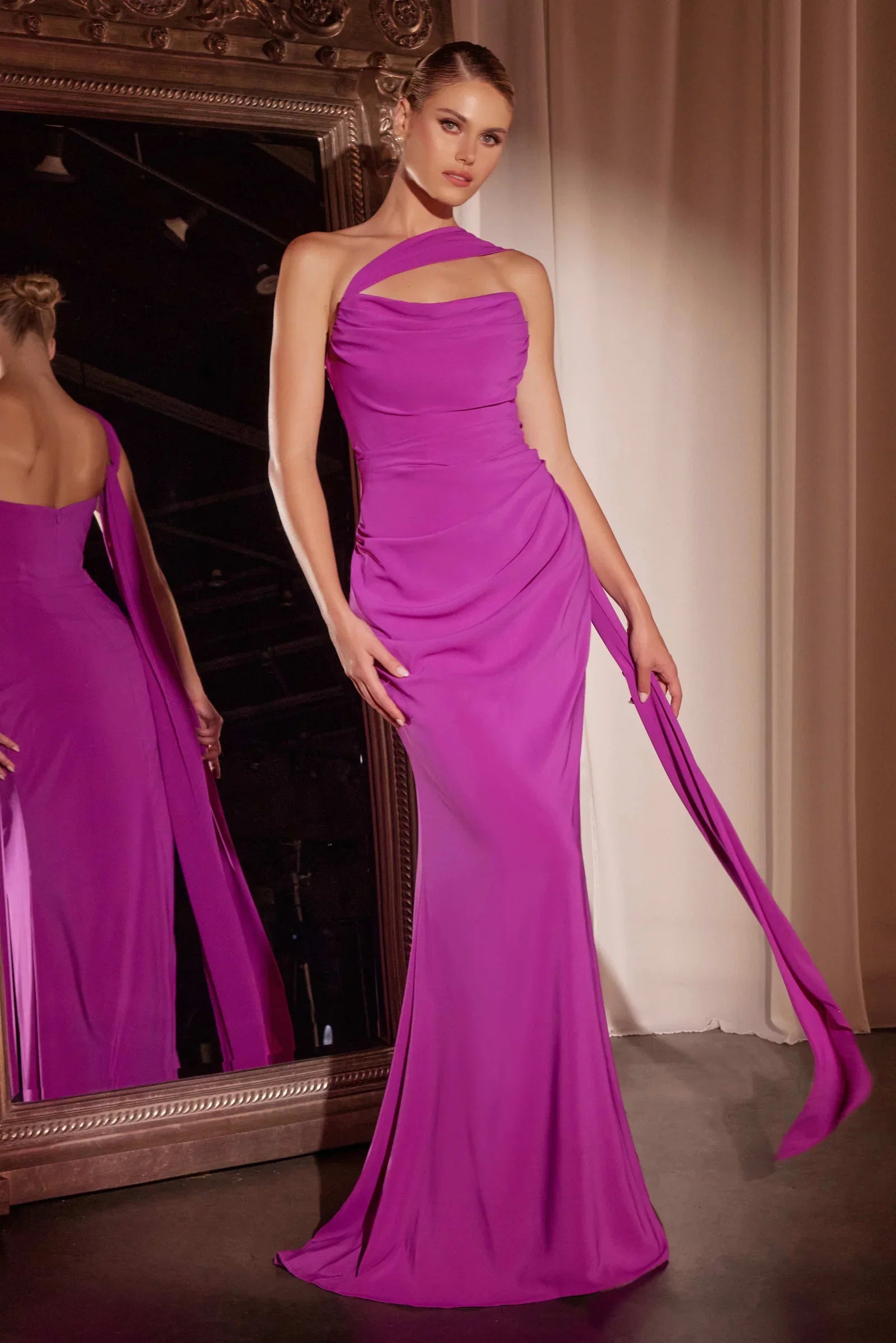 Caitlin Gown Convertible Tie Chiffon Dress