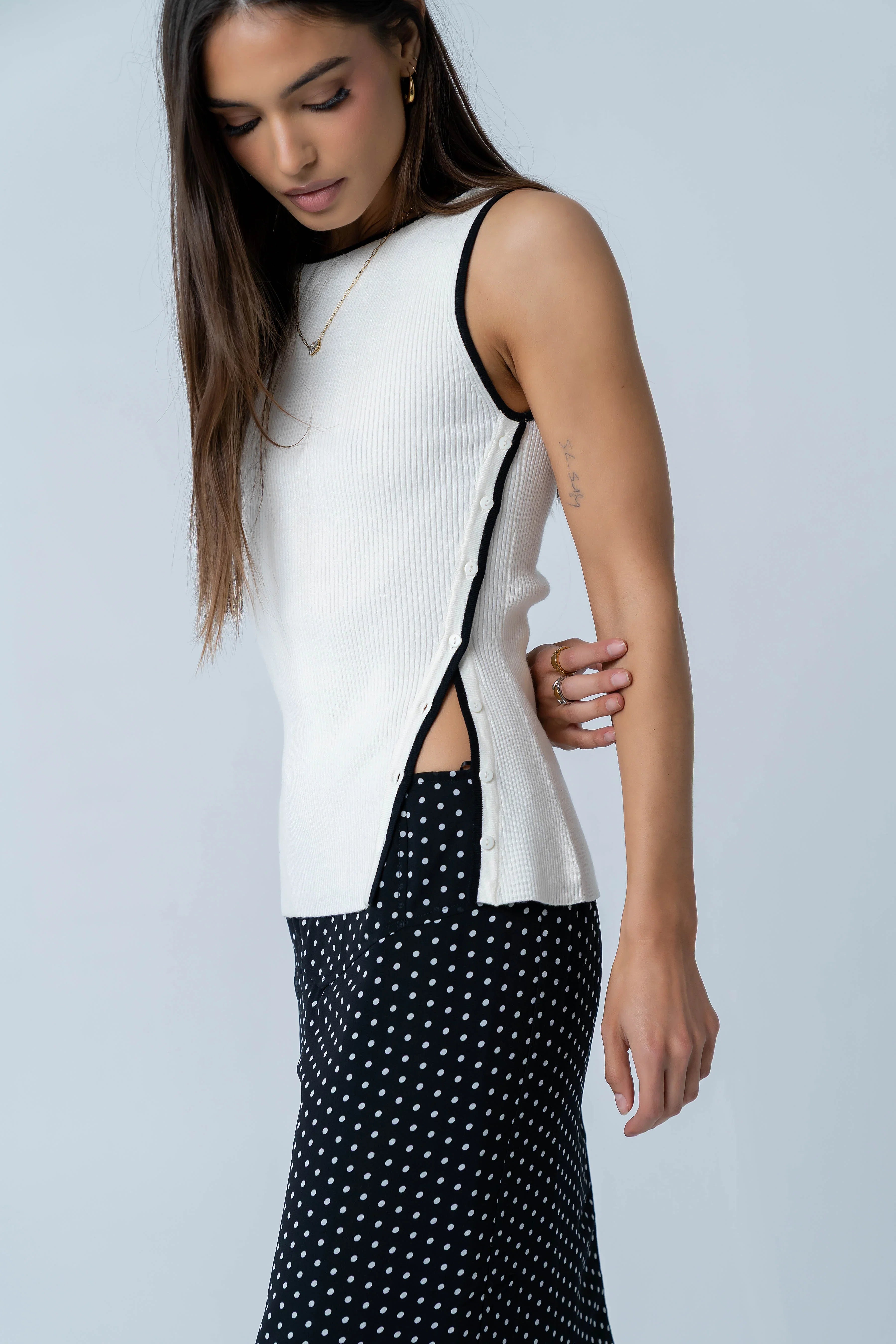 Katia Contrast Tank Top