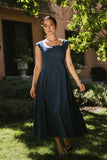 Colin Midi Dress in Navy FINAL SALE