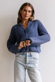 Katie Knit Cardigan in Navy FINAL SALE