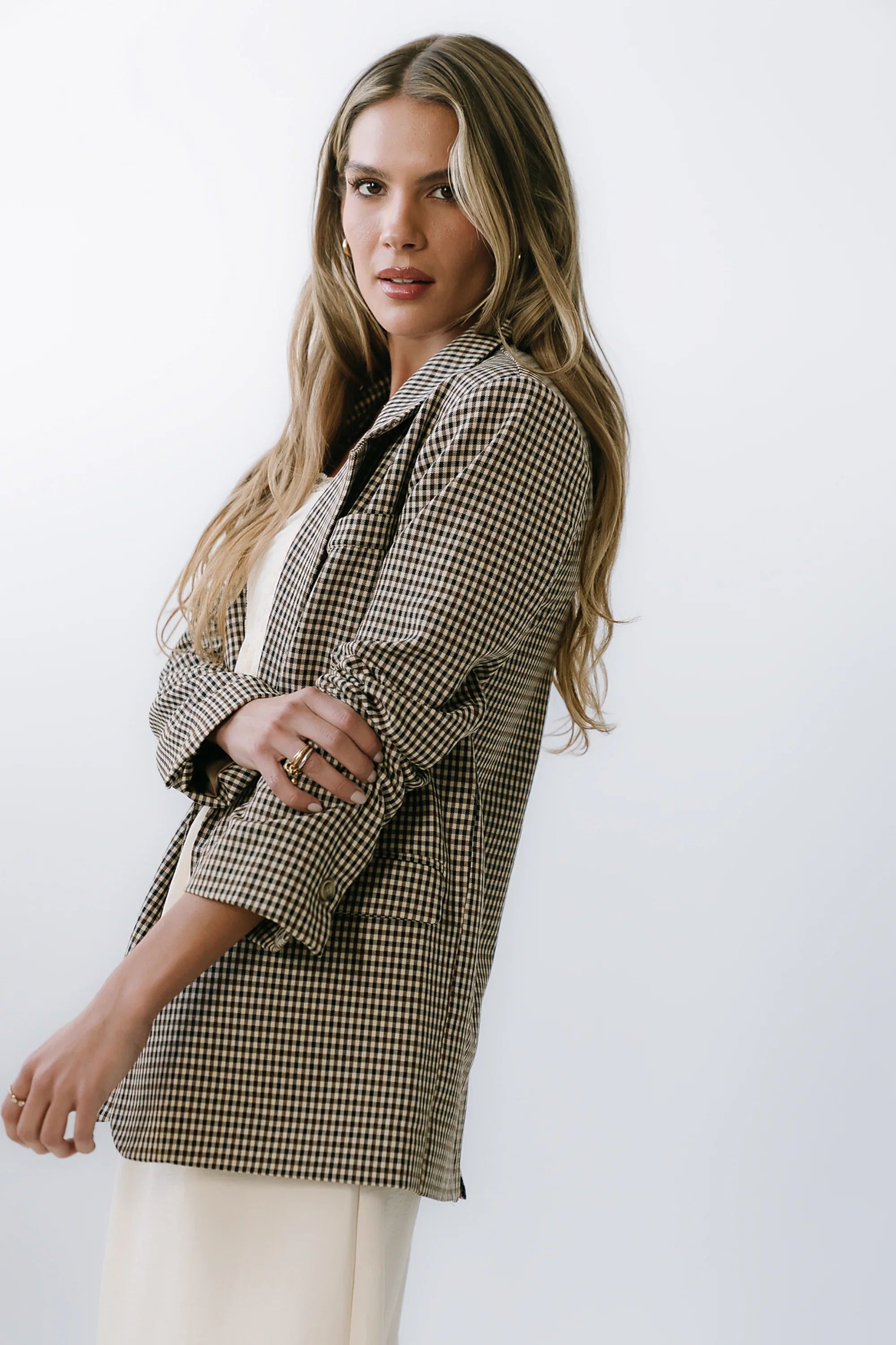 Carie Gingham Blazer