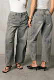 Lisette Barrel Jean in Grey FINAL SALE