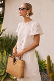 Molly Embroidered Top in White