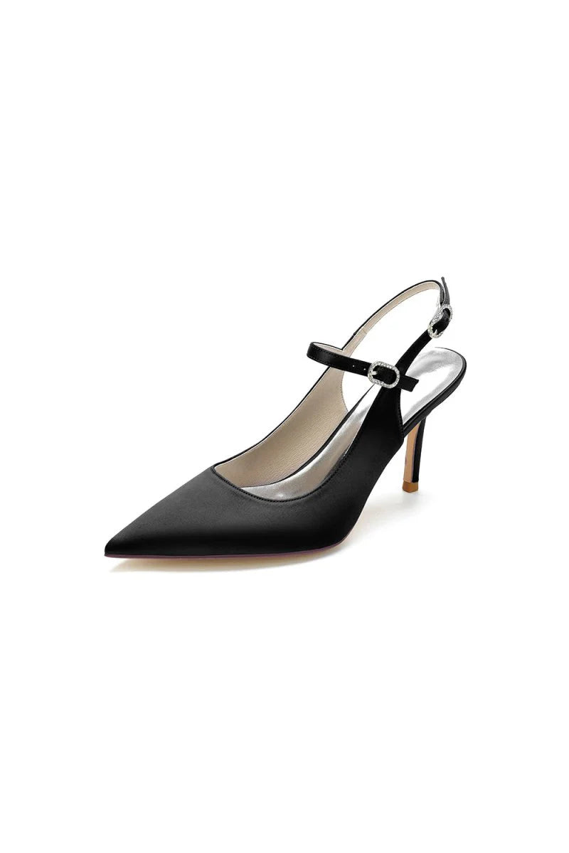 Simple Slingback Pointed Toe High Heels