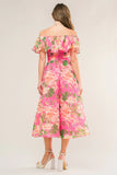 HAPPIEST HERE PINK MIDI DRESS