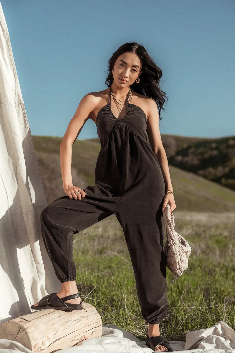 Trixie Jumpsuit in Black FINAL SALE