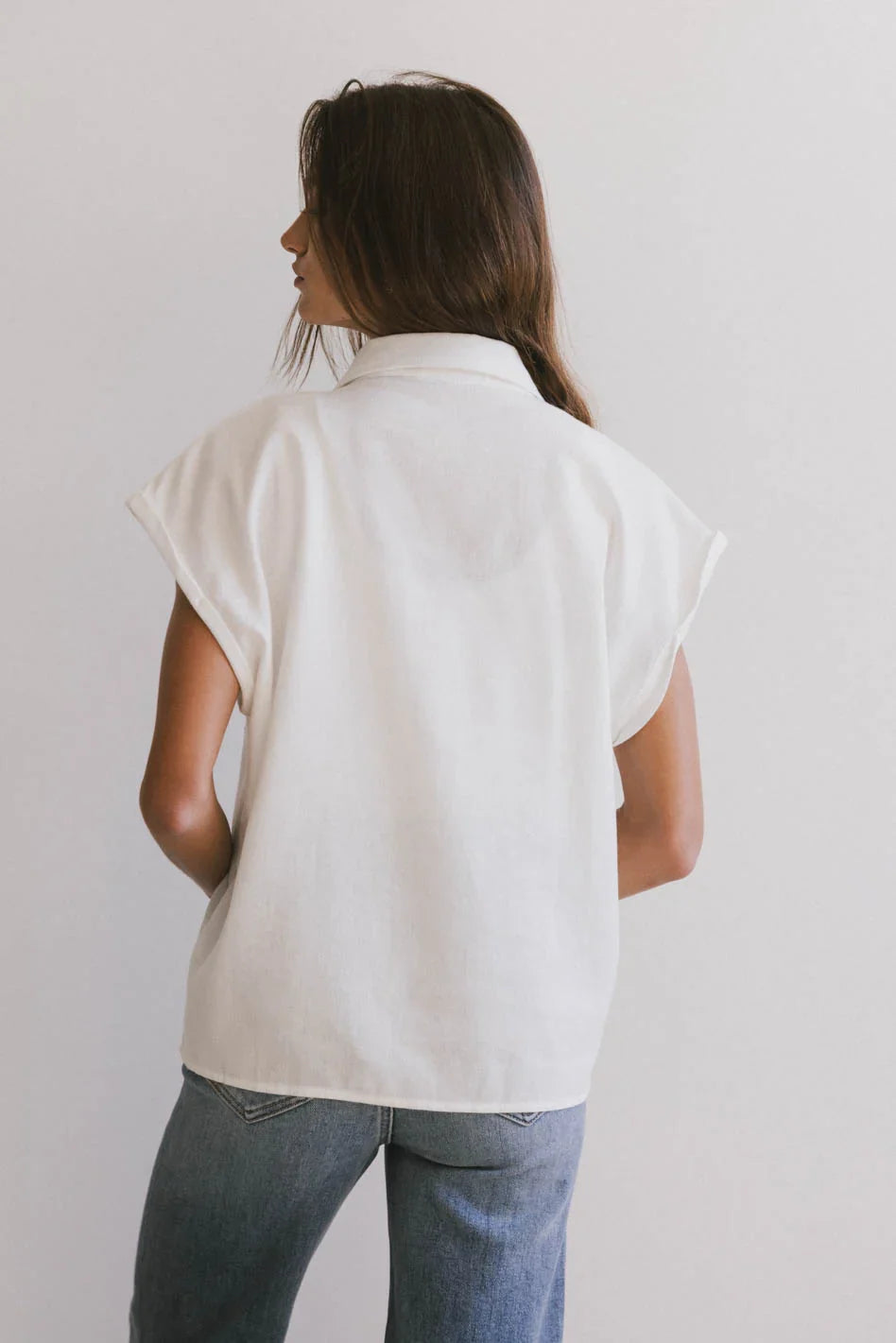 Elle Embroidered Button Up FINAL SALE