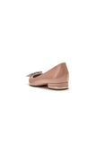 Pointed Toe Slip on Patent Leather With Rhinestone