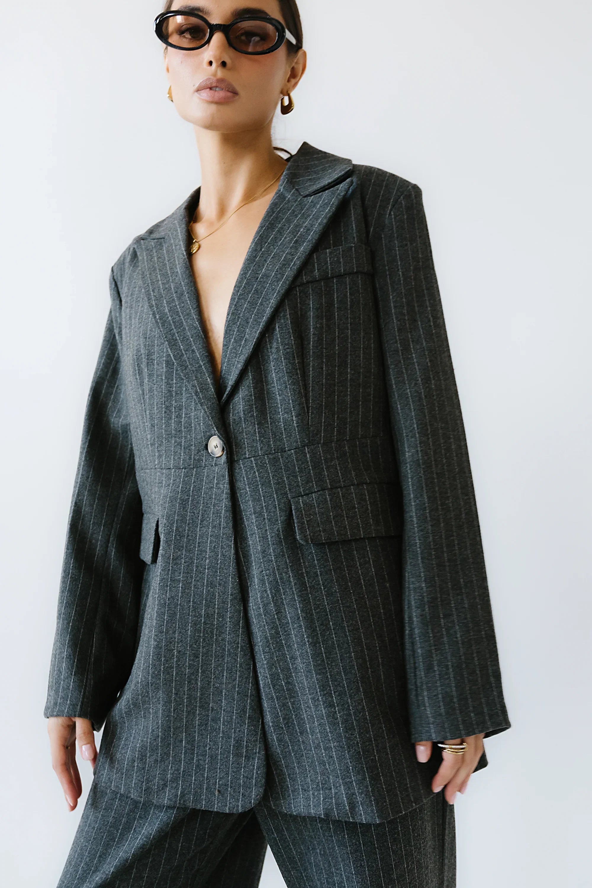 Joey Pinstripe Blazer