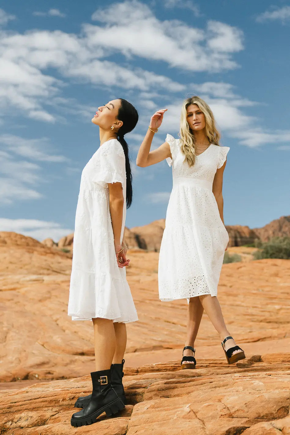 Seraphina Eyelet Midi Dress FINAL SALE