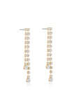 Crystal Sun Shower Dangle Earrings