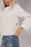 Zola Quilted Jacket in Bone FINAL SALE