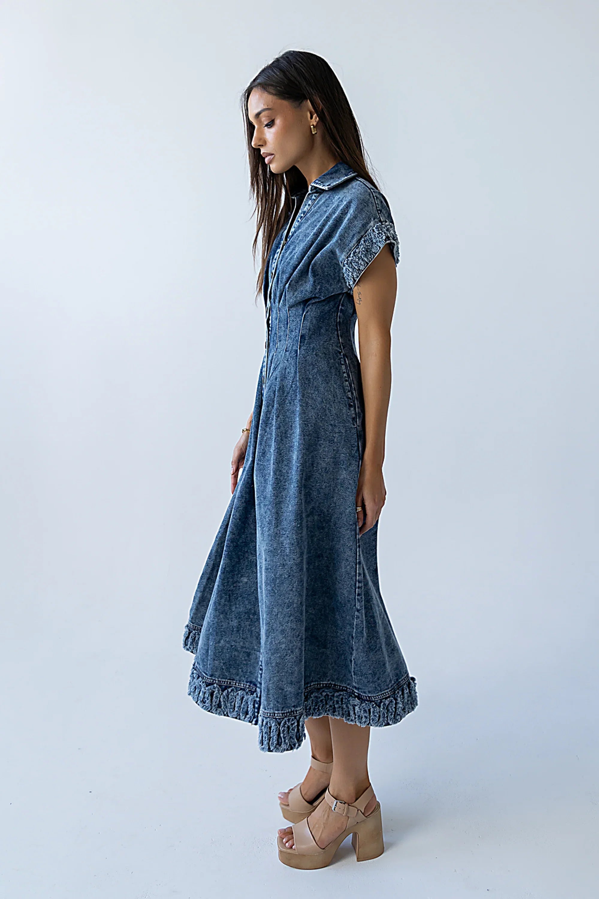 Annie Denim Midi Dress