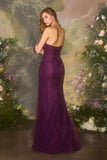 A1497 Lila Lace Column Gown Andrea Leo