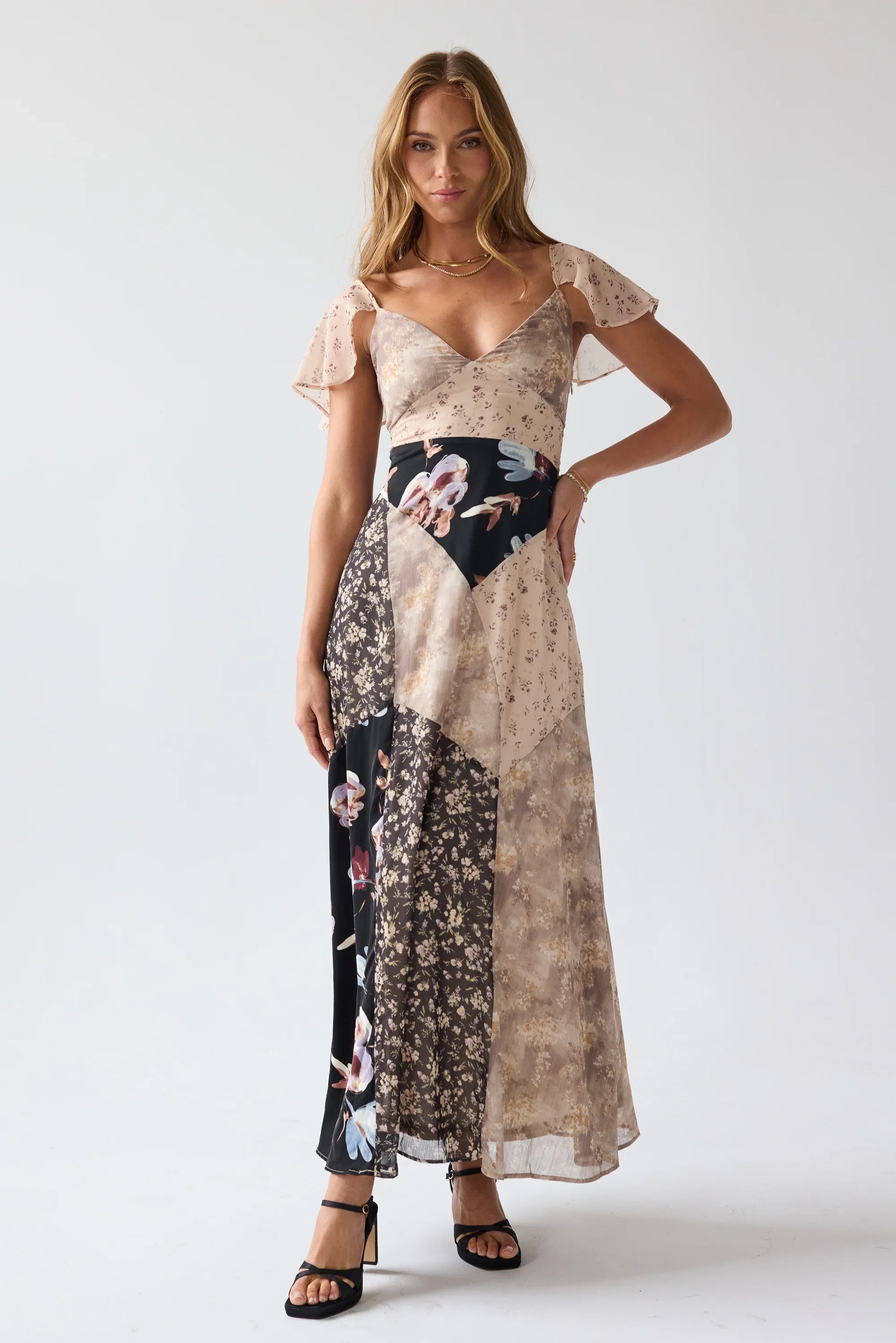 Zola Patchwork Maxi Dress FINAL SALE