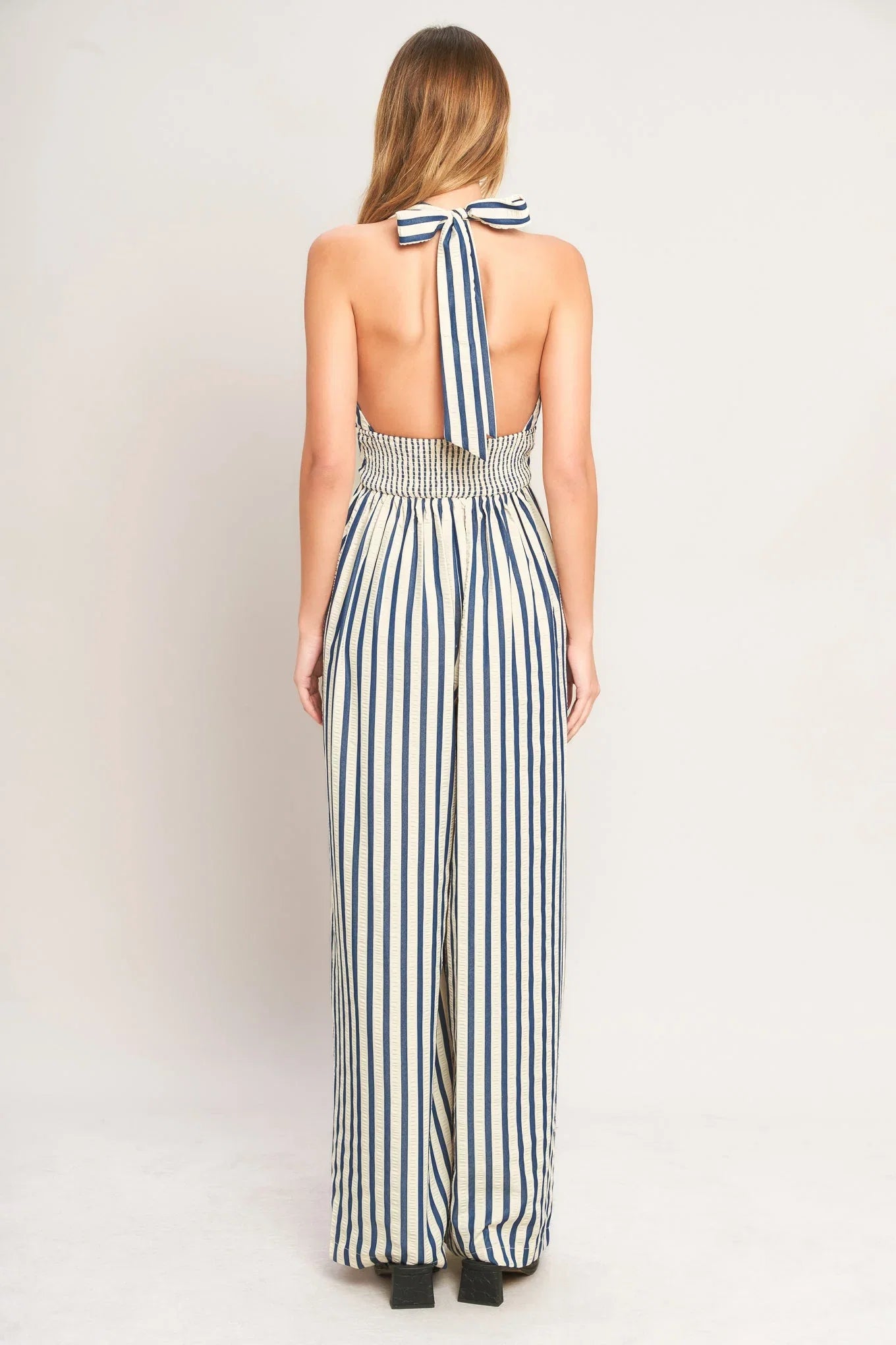 NAUTICAL BREEZE STRIPE JUMPSUIT